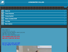 Tablet Screenshot of livingwatercollies.com